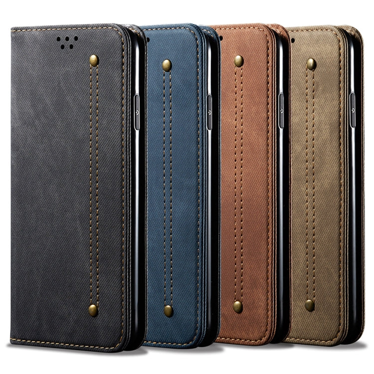 For Xiaomi Redmi K70/K70 Pro Denim Texture Casual Style Horizontal Flip Leather Case(Black) - Xiaomi Cases by PMC Jewellery | Online Shopping South Africa | PMC Jewellery | Buy Now Pay Later Mobicred