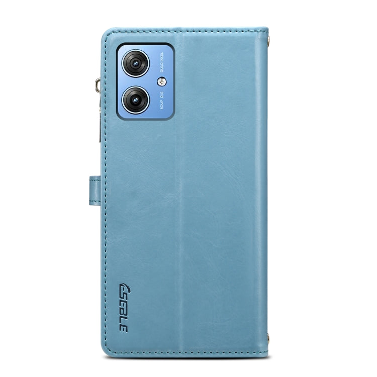 For Motorola Moto G54 Power 5G ESEBLE Star Series Lanyard Zipper Wallet RFID Leather Case(Blue) - Motorola Cases by ESEBLE | Online Shopping South Africa | PMC TechLife | Buy Now Pay Later Mobicred