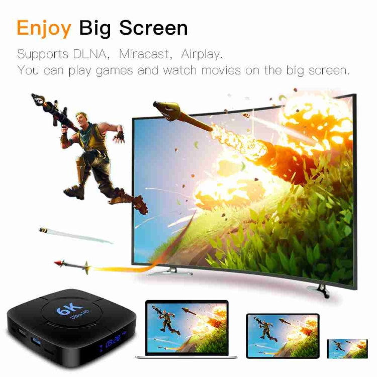 6K Ultra HD Android 12.0 Smart TV Box with Remote Control, 4GB+32GB, Allwinner H616 1.5GHZ Quad-Core(AU Plug) - Others by PMC TechLife | Online Shopping South Africa | PMC TechLife | Buy Now Pay Later Mobicred