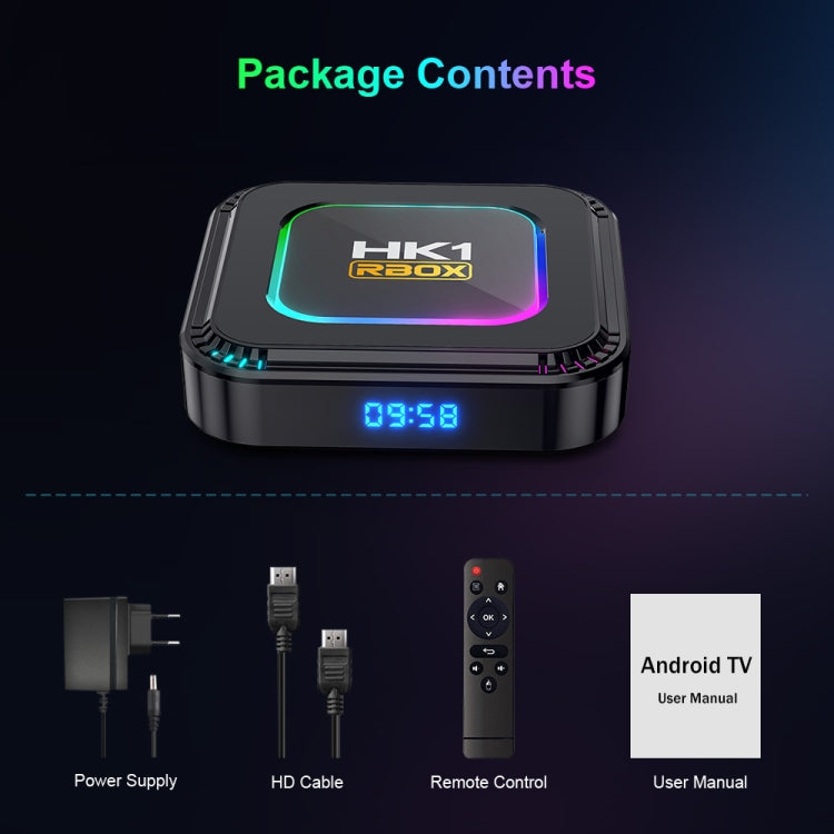 HK1 RBOX K8 8K Android 13.0 Smart TV Box with Remote Control, 4GB+32GB, RK3528 Quad-Core(AU Plug) - Others by PMC TechLife | Online Shopping South Africa | PMC TechLife | Buy Now Pay Later Mobicred