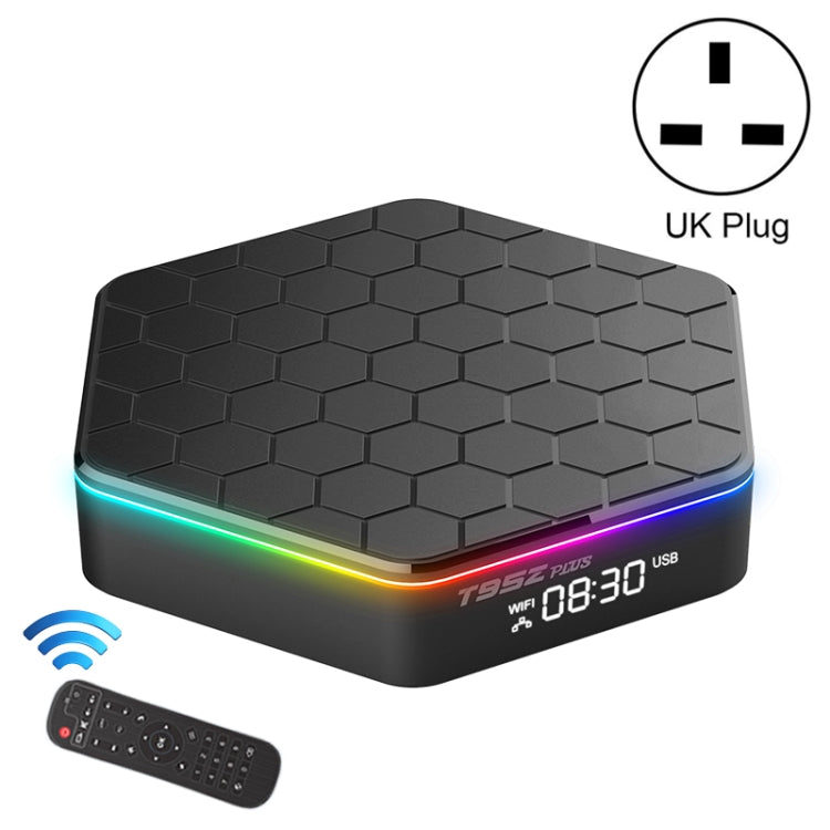 T95Z Plus 8K WiFi6 Android 12.0 Smart TV Box with Remote Control, 4GB+128GB, Allwinner H618 Quad-Core(UK Plug) - Others by PMC TechLife | Online Shopping South Africa | PMC TechLife | Buy Now Pay Later Mobicred