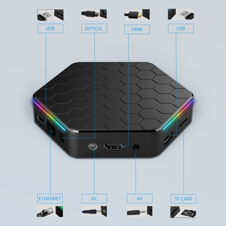 T95Z Plus 8K WiFi6 Android 12.0 Smart TV Box with Remote Control, 4GB+128GB, Allwinner H618 Quad-Core(UK Plug) - Others by PMC TechLife | Online Shopping South Africa | PMC TechLife | Buy Now Pay Later Mobicred