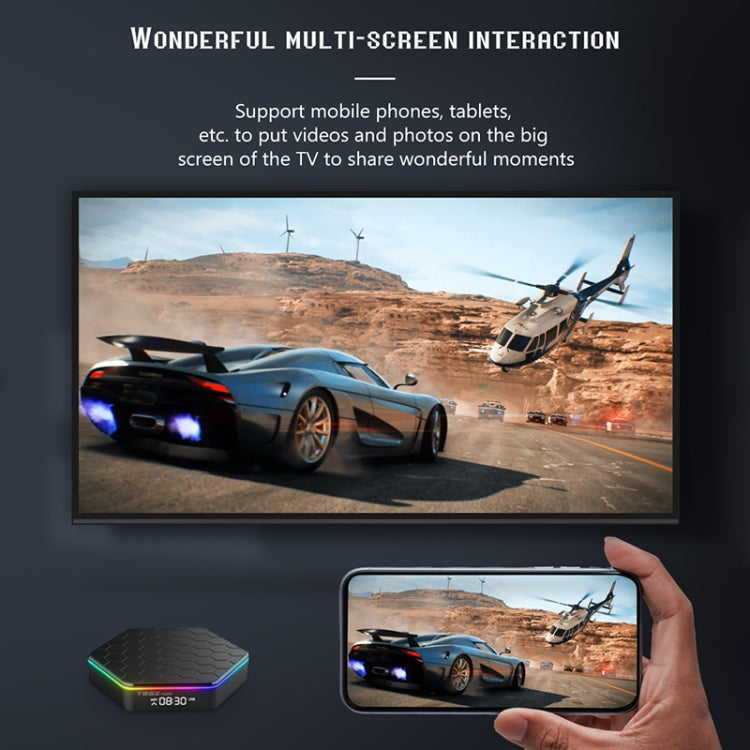 T95Z Plus 8K WiFi6 Android 12.0 Smart TV Box with Remote Control, 4GB+32GB, Allwinner H618 Quad-Core(EU Plug) - Others by PMC TechLife | Online Shopping South Africa | PMC TechLife | Buy Now Pay Later Mobicred