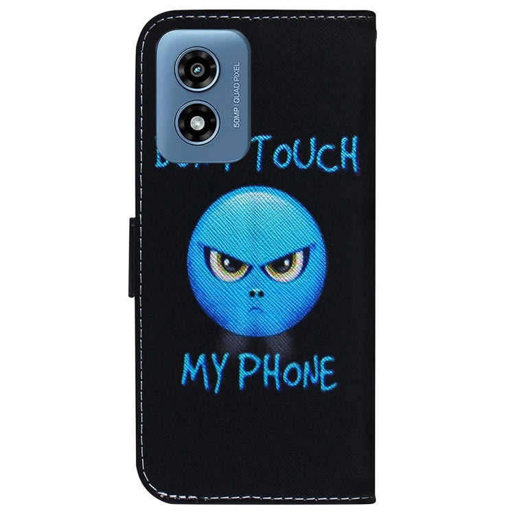 For Motorola Moto G Play 4G 2024 Coloured Drawing Flip Leather Phone Case(Anger) - free shipping - PMC Jewellery - Order now!