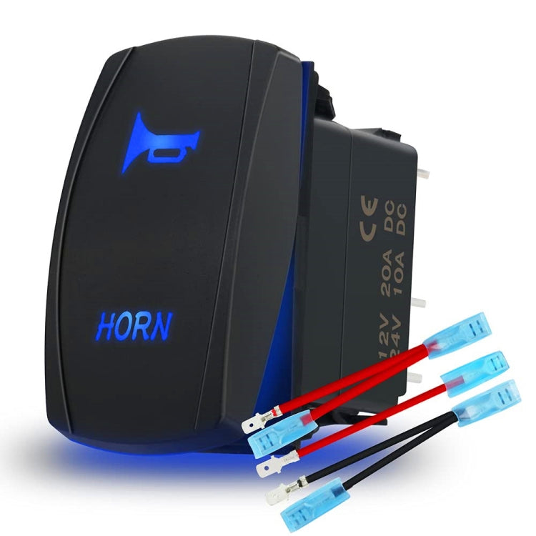 12 20A / 24V 10A Car Horn Rocker Switch with Jumper Set - free shipping - PMC TechLife - Order now!