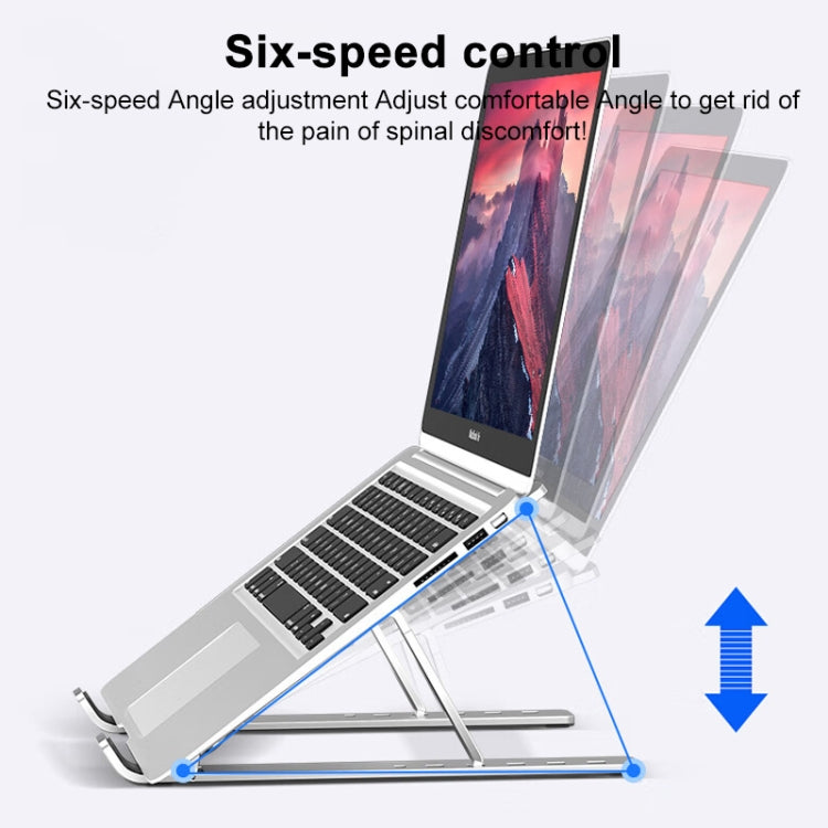 Lenovo Thinkplus Desktop Laptop Folding Holder CT10(Silver) - Laptop Stand by Lenovo | Online Shopping South Africa | PMC TechLife | Buy Now Pay Later Mobicred
