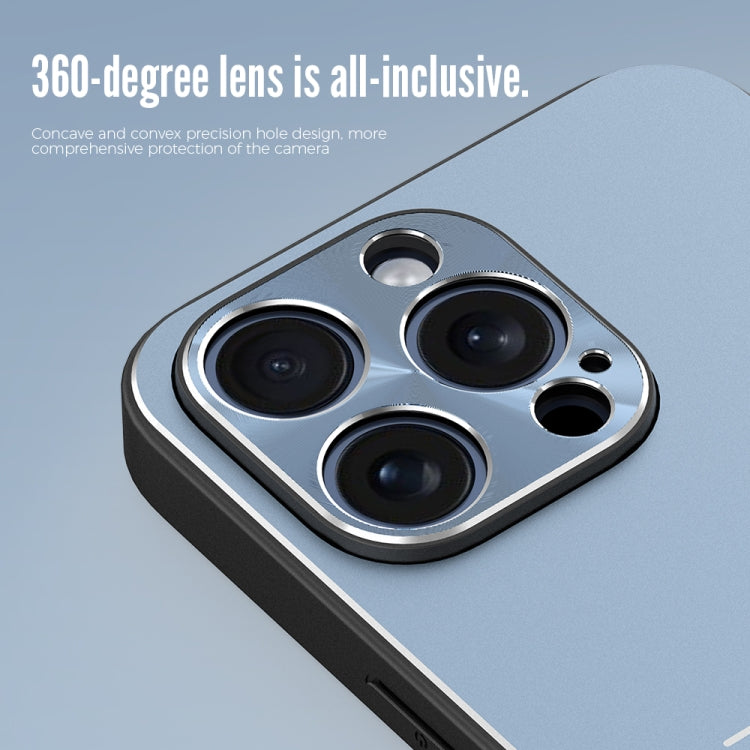 For iPhone 15 Pro R-JUST RJ52 3-Line Style Metal TPU Shockproof Phone Case(Black) - free shipping - PMC TechLife - Order now!
