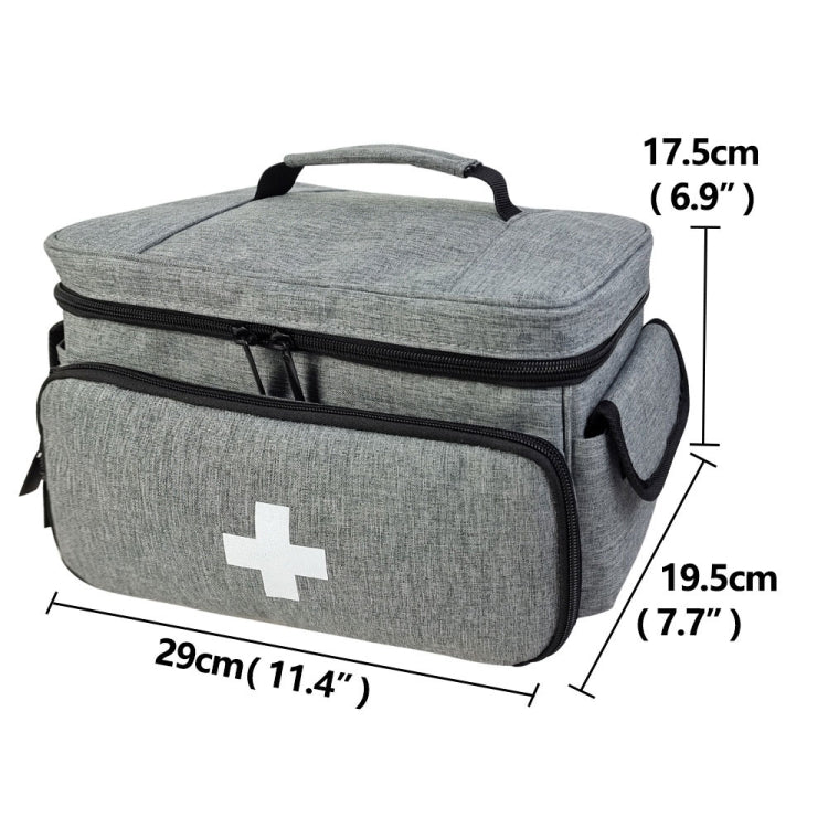 Small Medicine Storage Bag Home First Aid Kit(Grey) - free shipping - PMC TechLife - Order now!