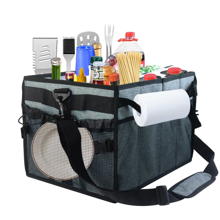Large Foldable and Portable Outdoor Car Camping Picnic Storage Bag(Grey) - Stowing Tidying by PMC TechLife | Online Shopping South Africa | PMC TechLife | Buy Now Pay Later Mobicred