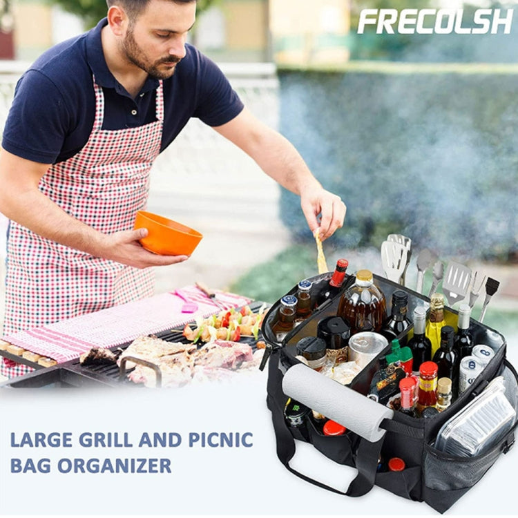 Large Foldable and Portable Outdoor Car Camping Picnic Storage Bag(Black) - free shipping - PMC TechLife - Order now!