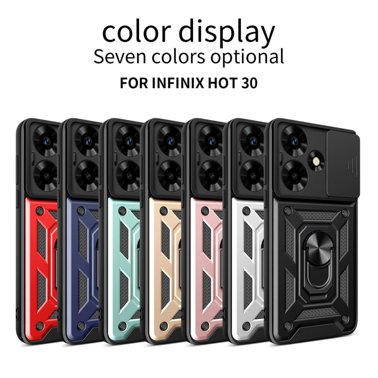 For Infinix Hot 30 Sliding Camera Cover Design TPU+PC Phone Case(Green) - free shipping - PMC TechLife - Order now!