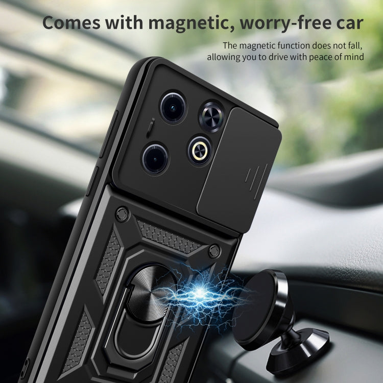 For Infinix Hot 40i / Smart 8 Sliding Camera Cover Design TPU+PC Phone Case(Gold) - Infinix Cases by PMC TechLife | Online Shopping South Africa | PMC TechLife | Buy Now Pay Later Mobicred