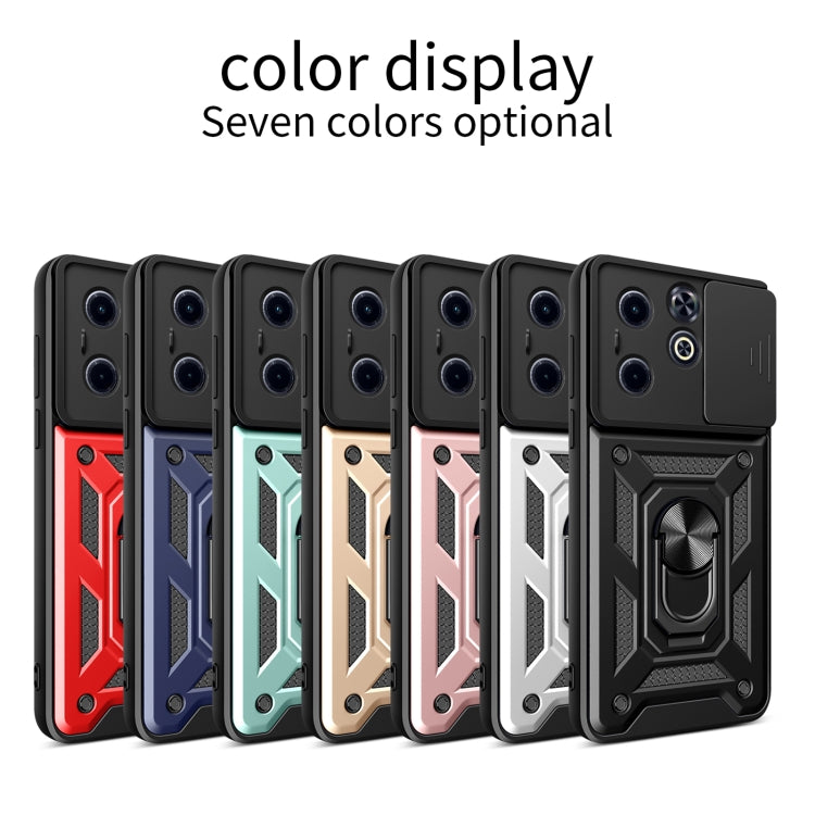 For Infinix Hot 40i / Smart 8 Sliding Camera Cover Design TPU+PC Phone Case(Rose Gold) - Infinix Cases by PMC TechLife | Online Shopping South Africa | PMC TechLife | Buy Now Pay Later Mobicred