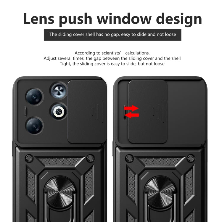 For Infinix Smart 8 Plus / 8 Pro Sliding Camera Cover Design TPU+PC Phone Case(Rose Gold) - Infinix Cases by PMC TechLife | Online Shopping South Africa | PMC TechLife | Buy Now Pay Later Mobicred