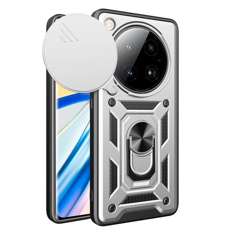 For Infinix Zero 40 5G Sliding Camera Cover Design TPU+PC Phone Case(Silver) - free shipping - PMC TechLife - Order now!