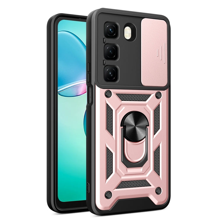 For Infinix Hot 50 4G Sliding Camera Cover Design TPU+PC Phone Case(Rose Gold) - free shipping - PMC TechLife - Order now!