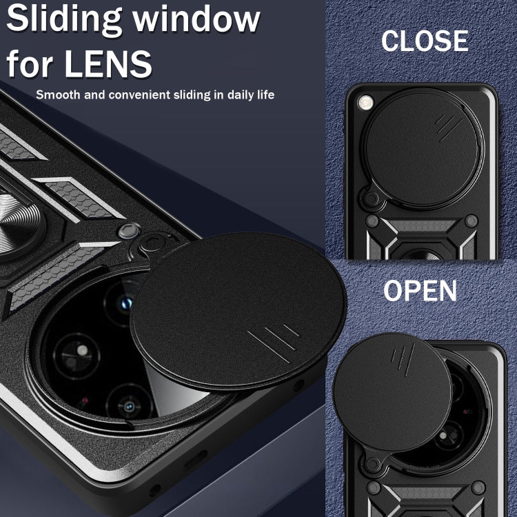 For Infinix Zero 40 4G Sliding Camera Cover Design TPU+PC Phone Case(Silver) - free shipping - PMC TechLife - Order now!