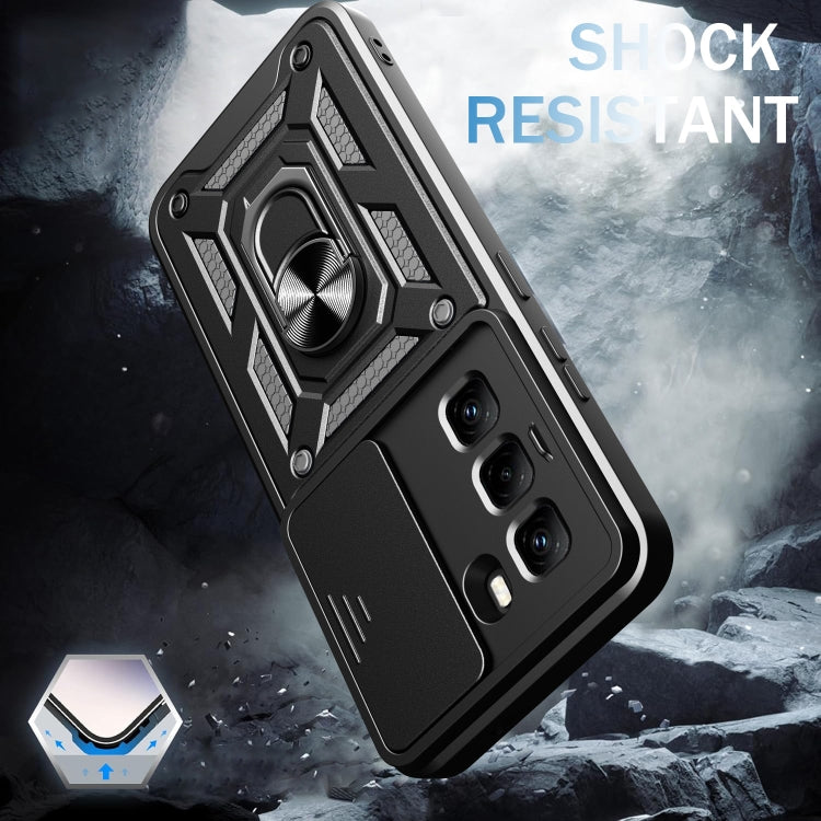 For Infinix Hot 50 Pro 4G Sliding Camera Cover Design TPU+PC Phone Case(Black) - free shipping - PMC TechLife - Order now!