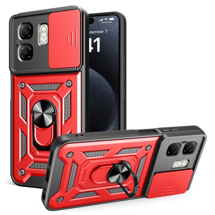 For Infinix Smart 9 / Hot 50i Sliding Camera Cover Design TPU+PC Phone Case(Red) - free shipping - PMC TechLife - Order now!