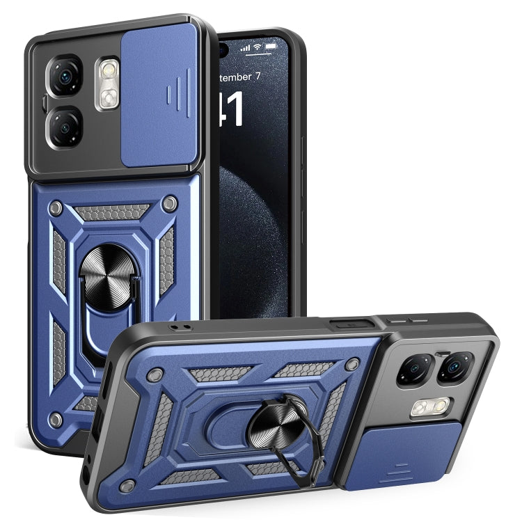 For Infinix Smart 9 / Hot 50i Sliding Camera Cover Design TPU+PC Phone Case(Blue) - free shipping - PMC TechLife - Order now!
