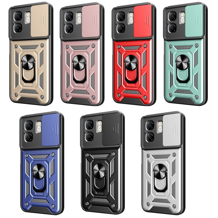 For Infinix Smart 9 / Hot 50i Sliding Camera Cover Design TPU+PC Phone Case(Silver) - free shipping - PMC TechLife - Order now!