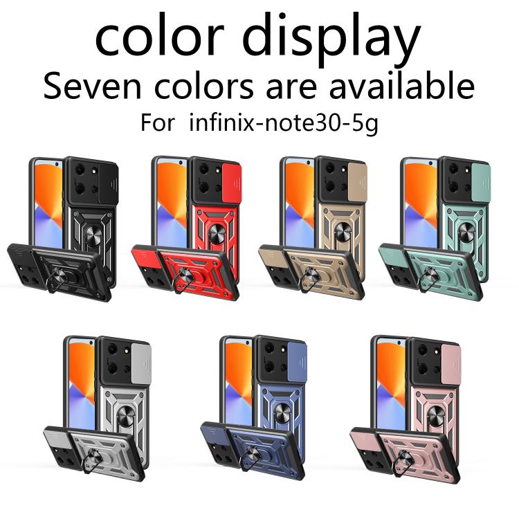 For Infinix Note 30 5G Sliding Camera Cover Design TPU+PC Phone Case(Black) - free shipping - PMC TechLife - Order now!