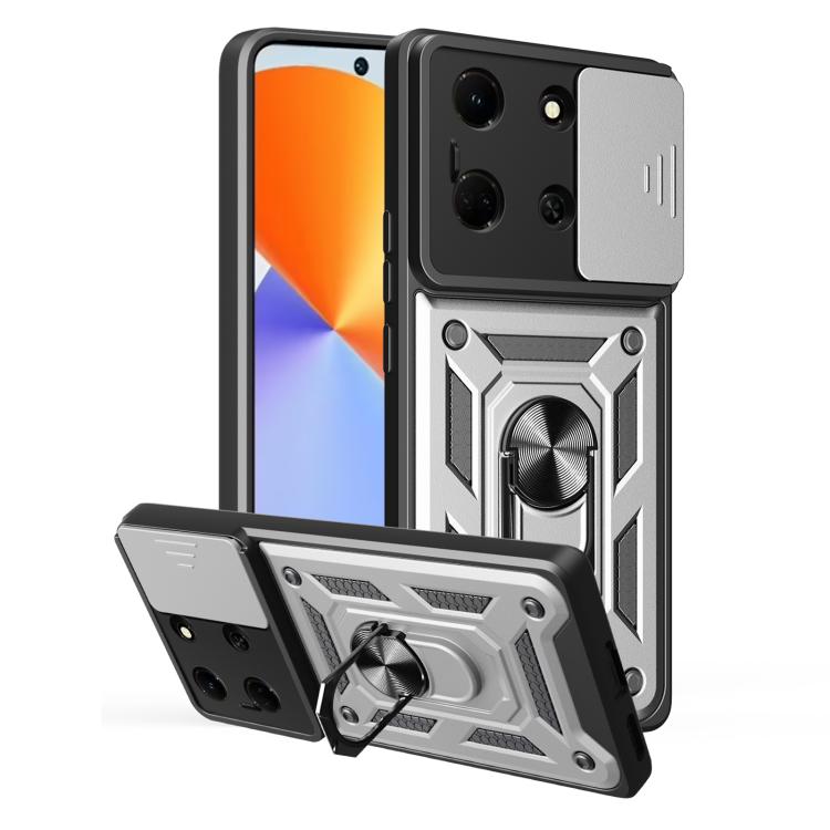 For Infinix Note 30 5G Sliding Camera Cover Design TPU+PC Phone Case(Silver) - free shipping - PMC TechLife - Order now!