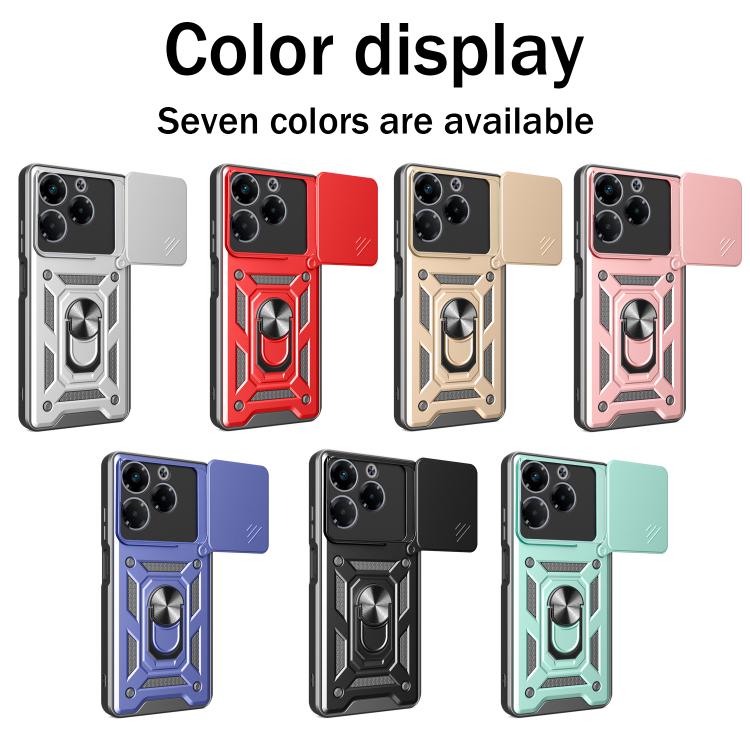 For Infinix Note 40X 5G Sliding Camera Cover Design TPU+PC Phone Case(Red) - free shipping - PMC TechLife - Order now!