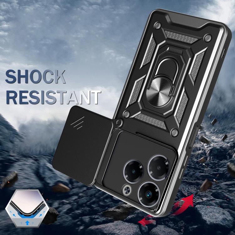 For Infinix Note 40X 5G Sliding Camera Cover Design TPU+PC Phone Case(Green) - free shipping - PMC TechLife - Order now!