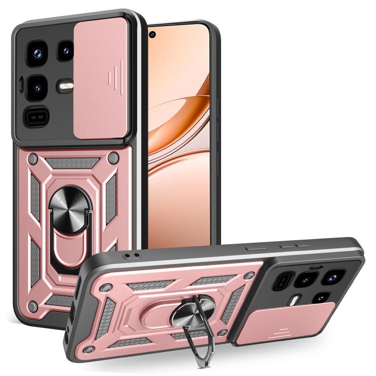 For Infinix Note 50 Pro 4G Sliding Camera Cover Design TPU+PC Phone Case(Rose Gold) - free shipping - PMC TechLife - Order now!