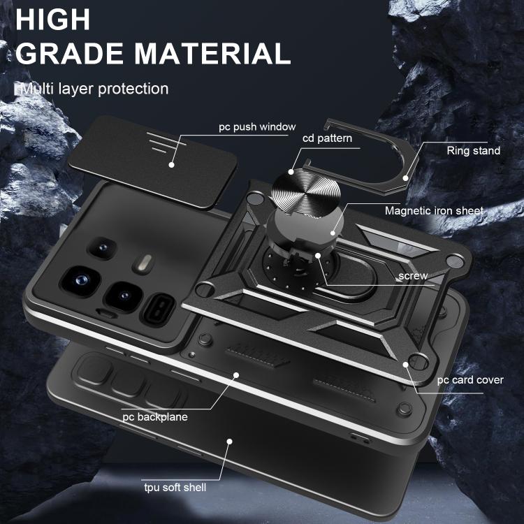 For Infinix Note 50 Pro 4G Sliding Camera Cover Design TPU+PC Phone Case(Rose Gold) - free shipping - PMC TechLife - Order now!