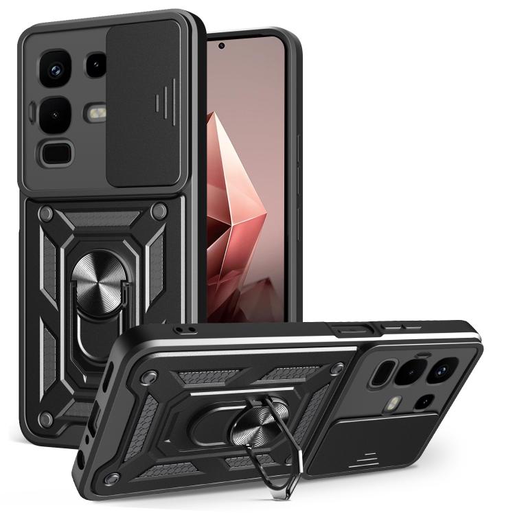 For Infinix Note 50x Sliding Camera Cover Design TPU+PC Phone Case(Black) - free shipping - PMC TechLife - Order now!