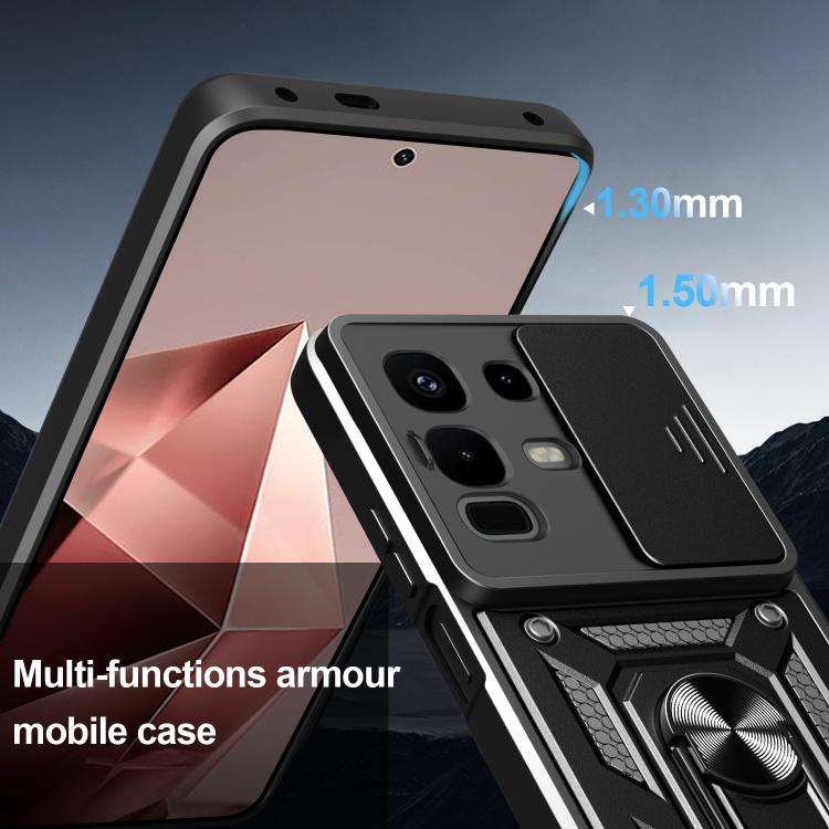 For Infinix Note 50x Sliding Camera Cover Design TPU+PC Phone Case(Rose Gold) - free shipping - PMC TechLife - Order now!
