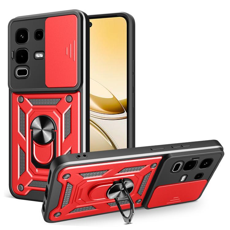 For Infinix Note 50s Sliding Camera Cover Design TPU+PC Phone Case(Red) - free shipping - PMC TechLife - Order now!