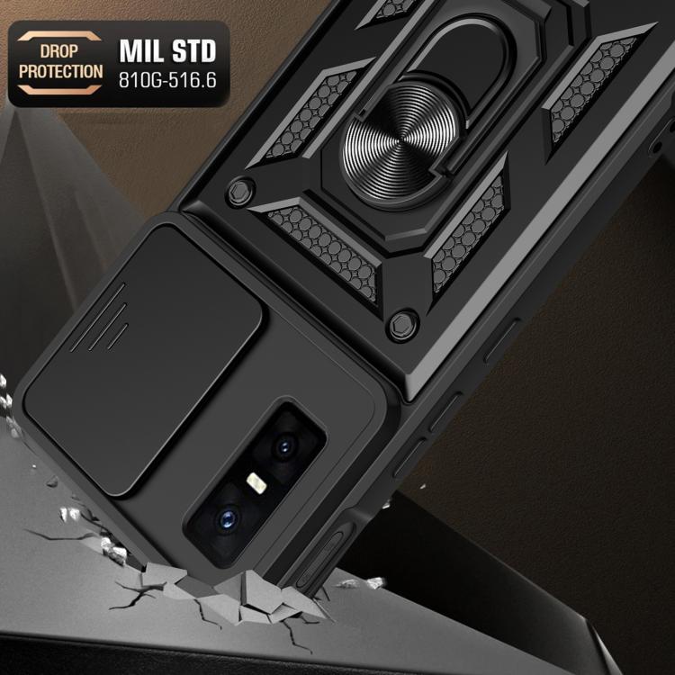 For Infinix GT 30 Pro Sliding Camera Cover Design TPU+PC Phone Case(Blue) - free shipping - PMC TechLife - Order now!