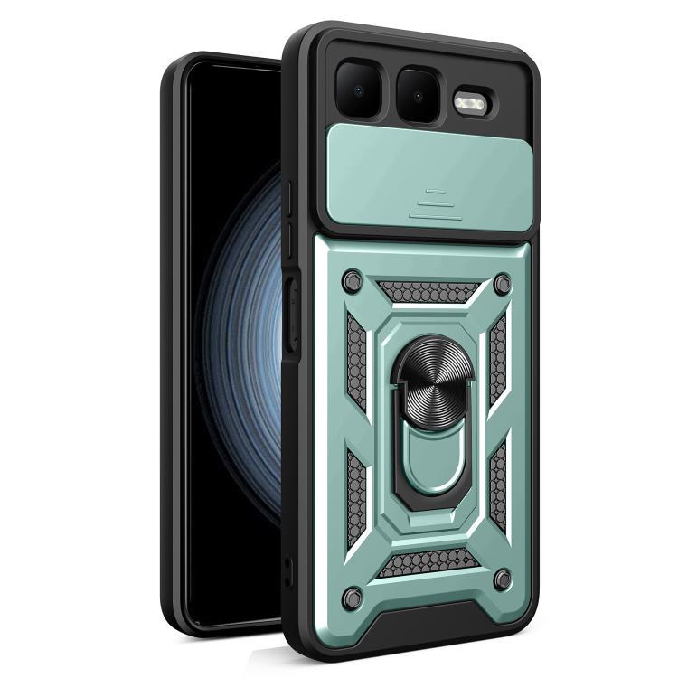 For Infinix Smart 10 Plus 4G Sliding Camera Cover Design TPU+PC Phone Case(Green) - free shipping - PMC TechLife - Order now!