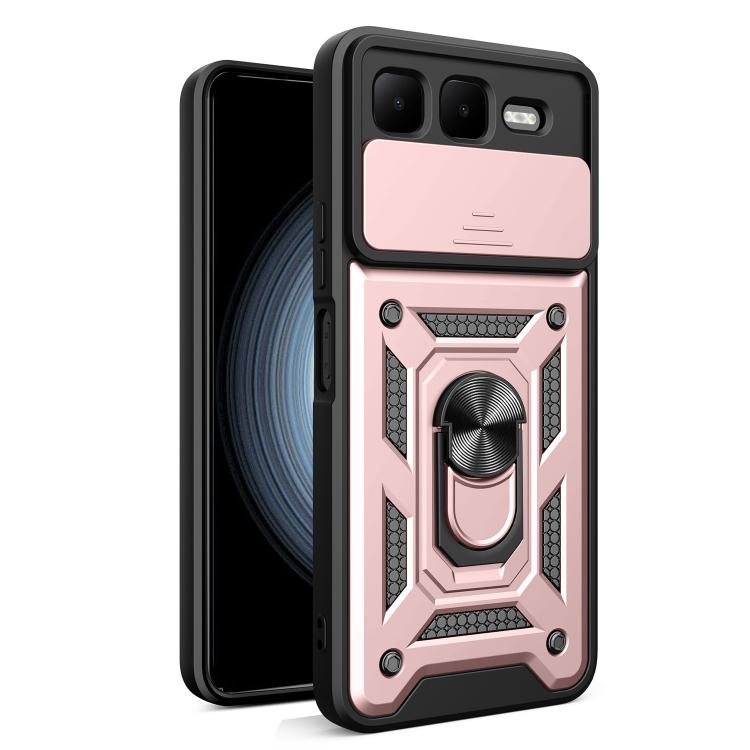 For Infinix Smart 10 Plus 4G Sliding Camera Cover Design TPU+PC Phone Case(Rose Gold) - free shipping - PMC TechLife - Order now!