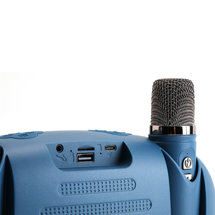 T&G TG542 LED Flash Wireless Bluetooth Karaoke Speaker with Microphone(Royal Blue) - free shipping - PMC Jewellery - Order now!
