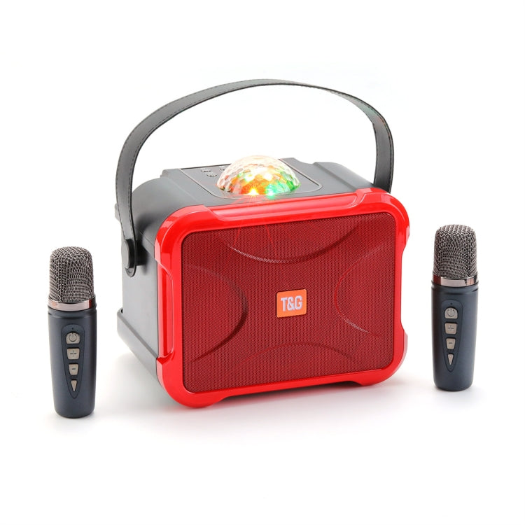 T&G TG543 Colorful Integrated Handheld Karaoke Wireless Bluetooth Speaker(Red) - free shipping - PMC Jewellery - Order now!