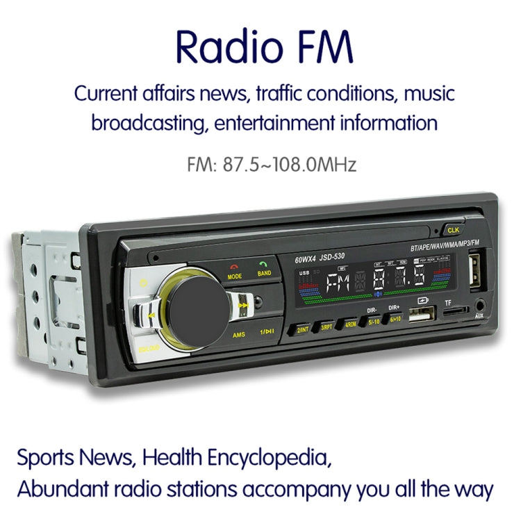 JSD-530 Bluetooth 5.0 Car MP3 Player Support FM / Smart Voice Assistant / Mobile APP - Car MP3 & MP4 & MP5 by PMC TechLife | Online Shopping South Africa | PMC TechLife | Buy Now Pay Later Mobicred