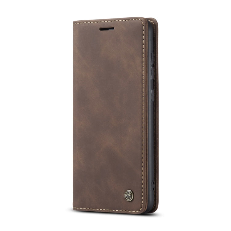 For Samsung Galaxy A41 CaseMe-013 Multifunctional Retro Frosted Horizontal Flip Leather Case with Card Slot & Holder & Wallet(Coffee) - free shipping - PMC Jewellery - Order now!
