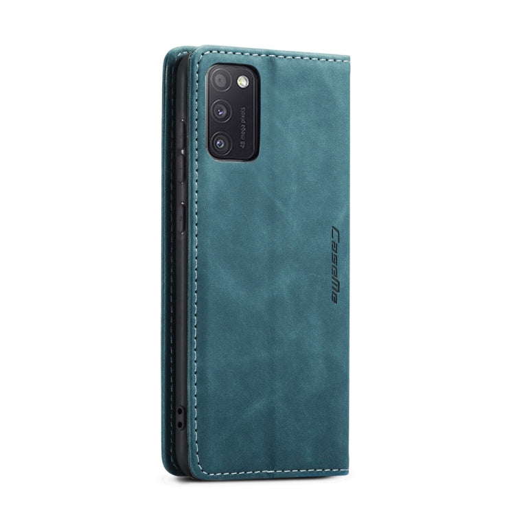 For Samsung Galaxy A41 CaseMe-013 Multifunctional Retro Frosted Horizontal Flip Leather Case with Card Slot & Holder & Wallet(Blue) - free shipping - PMC Jewellery - Order now!