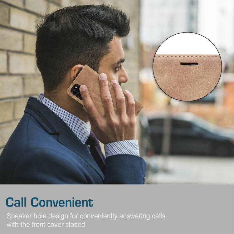 For Samsung Galaxy A41 CaseMe-013 Multifunctional Retro Frosted Horizontal Flip Leather Case with Card Slot & Holder & Wallet(Brown) - free shipping - PMC Jewellery - Order now!