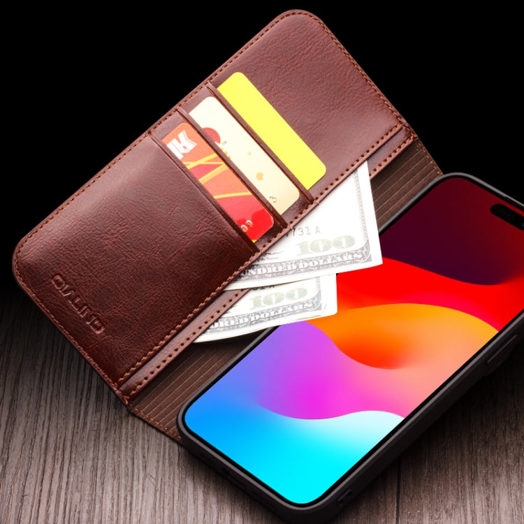 For iPhone 16e QIALINO Classic Genuine Leather Phone Case(Black) - free shipping - PMc TechLife - Order now!