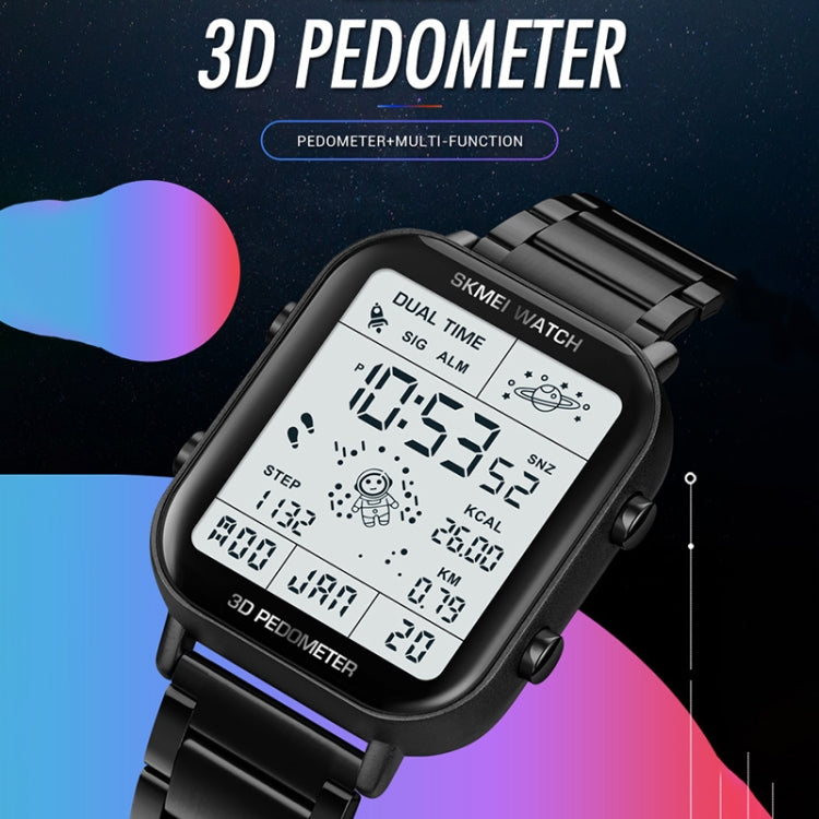 SKMEI 1888 Multifunctional Men 30M Waterproof Sports Stainless Steel Digital Wrist Watch(Rose Gold) - free shipping - PMC TechLife - Order now!