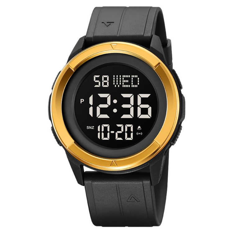 SKMEI 2047 Multifunctional Men 50M Waterproof Sports Digital Wrist Watch(Gold+Black) - free shipping - PMC TechLife - Order now!