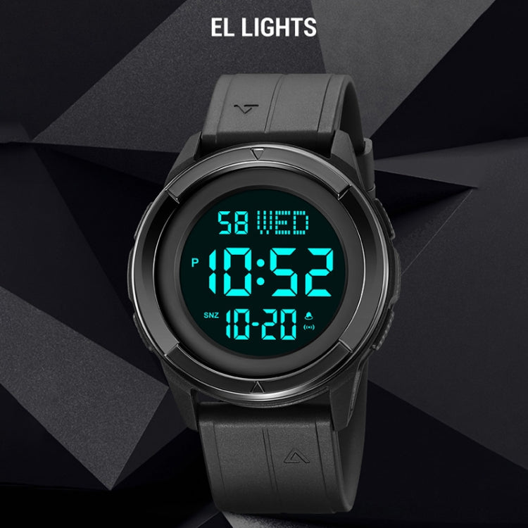 SKMEI 2047 Multifunctional Men 50M Waterproof Sports Digital Wrist Watch(Blue+White) - free shipping - PMC TechLife - Order now!