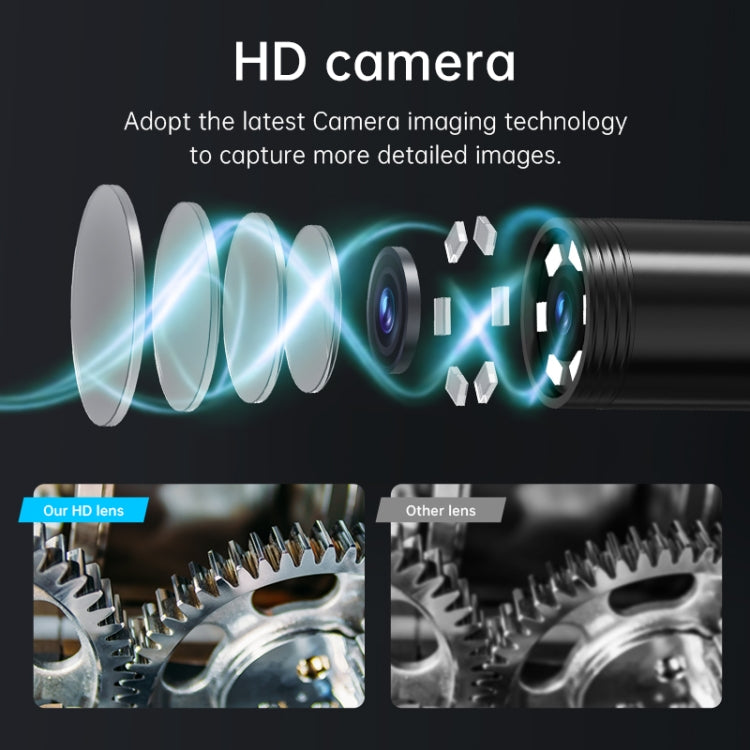 128AV 8mm Lenses Industrial Pipeline Endoscope with 2.4 inch Screen, Spec:3m Tube -  by PMC TechLife | Online Shopping South Africa | PMC TechLife | Buy Now Pay Later Mobicred