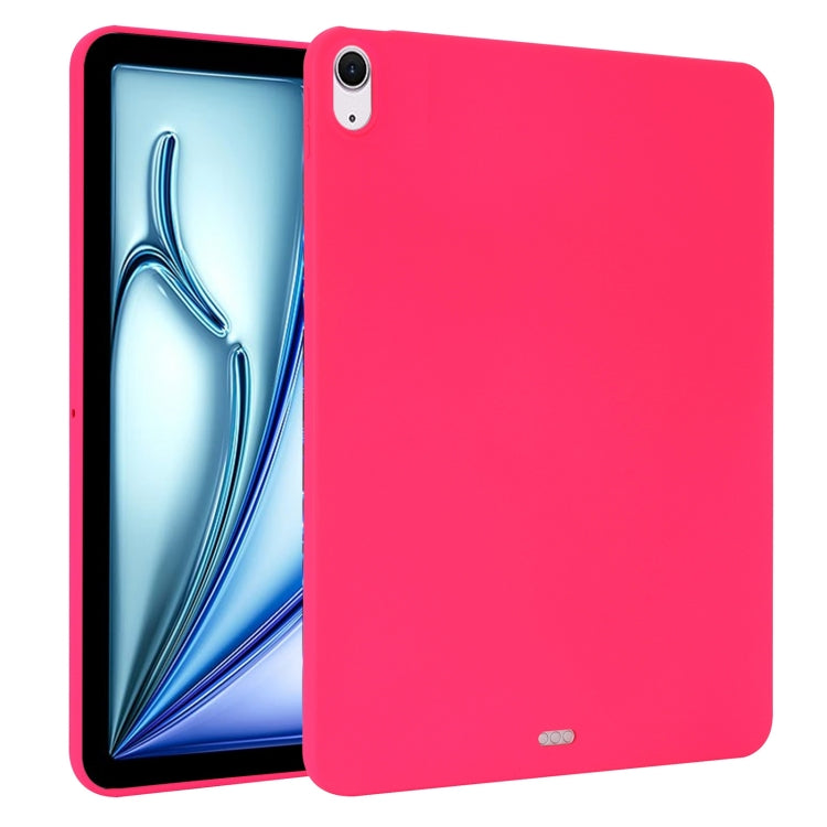 For iPad Air 11 2024 Oil Spray Skin-friendly TPU Tablet Case(Rose Red) - iPad Air 11 2024 Cases by PMC TechLife | Online Shopping South Africa | PMC TechLife | Buy Now Pay Later Mobicred