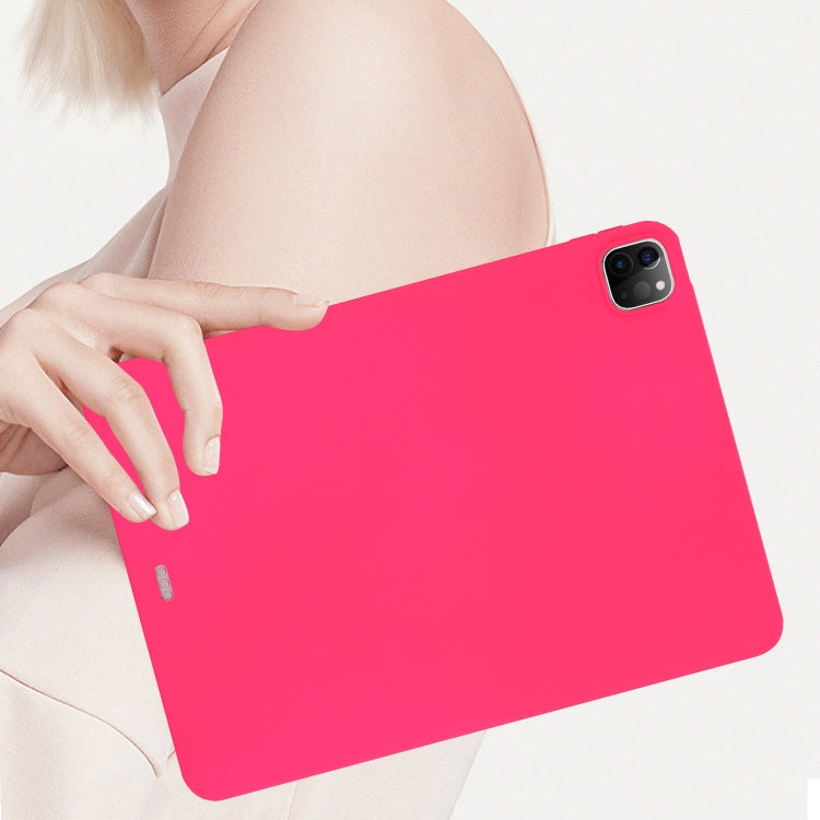 For iPad Air 11 2024 Oil Spray Skin-friendly TPU Tablet Case(Rose Red) - iPad Air 11 2024 Cases by PMC TechLife | Online Shopping South Africa | PMC TechLife | Buy Now Pay Later Mobicred